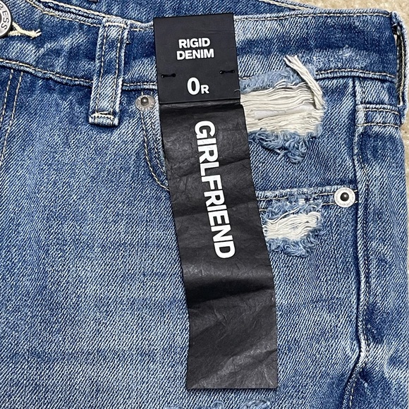 NEW - Express Jeans - Girlfriend - Rigid Denim - Size: 0R - Picture 2 of 9